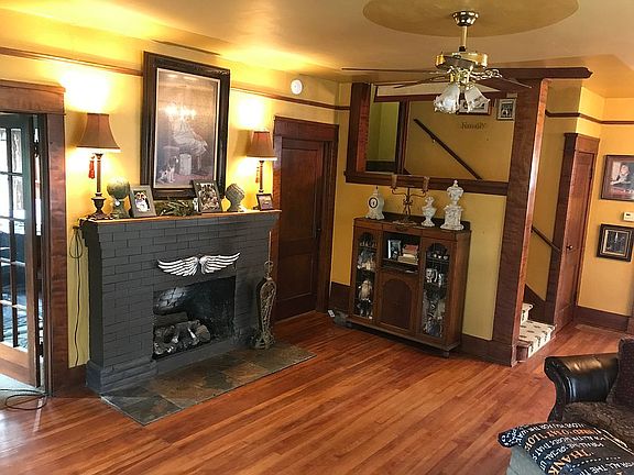 Living room and fire place