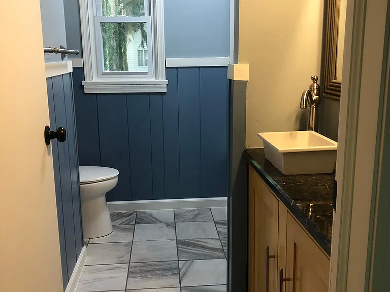Master bathroom.