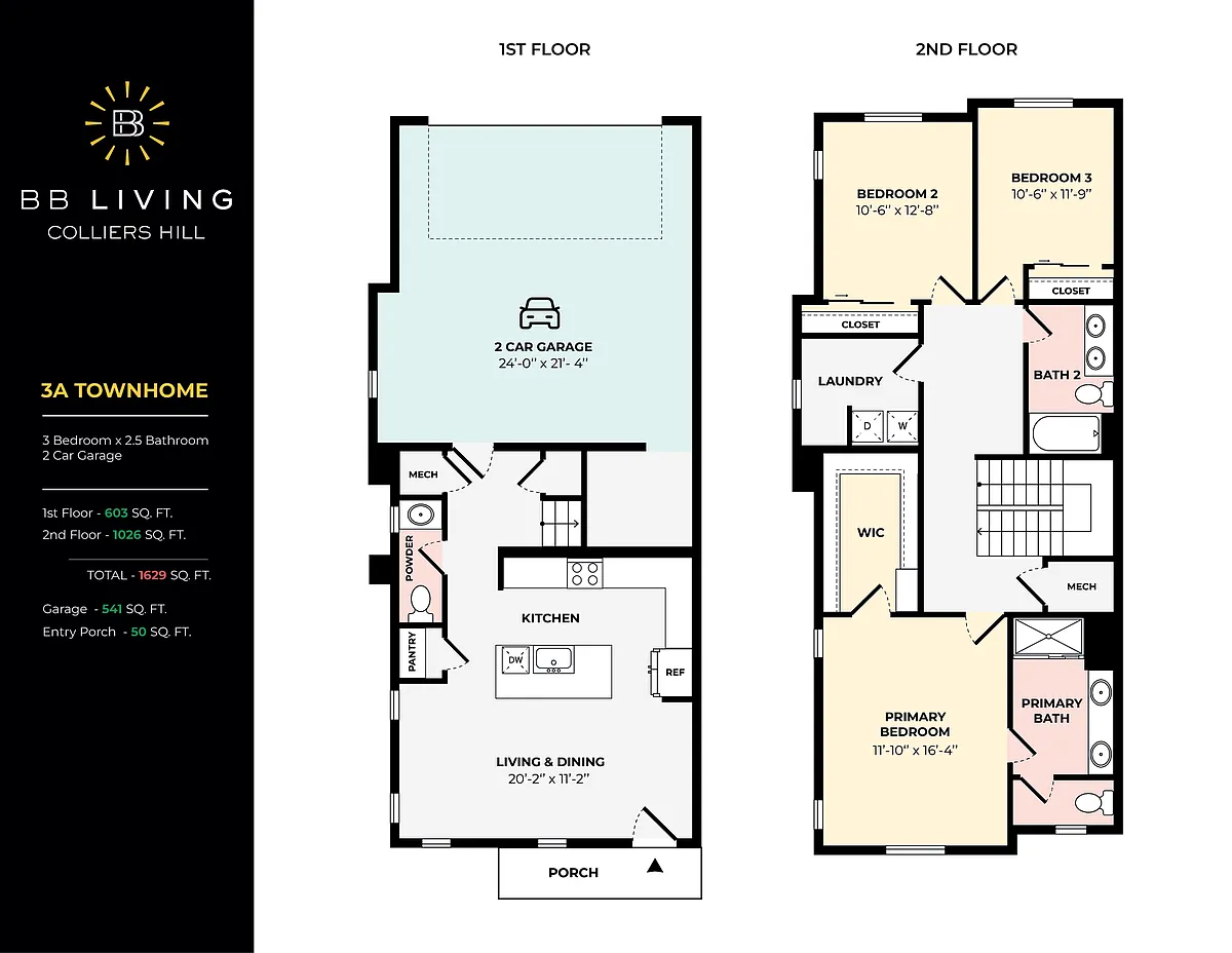 Floor plan 3A Townhome