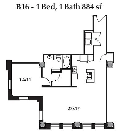 Floor plan B16