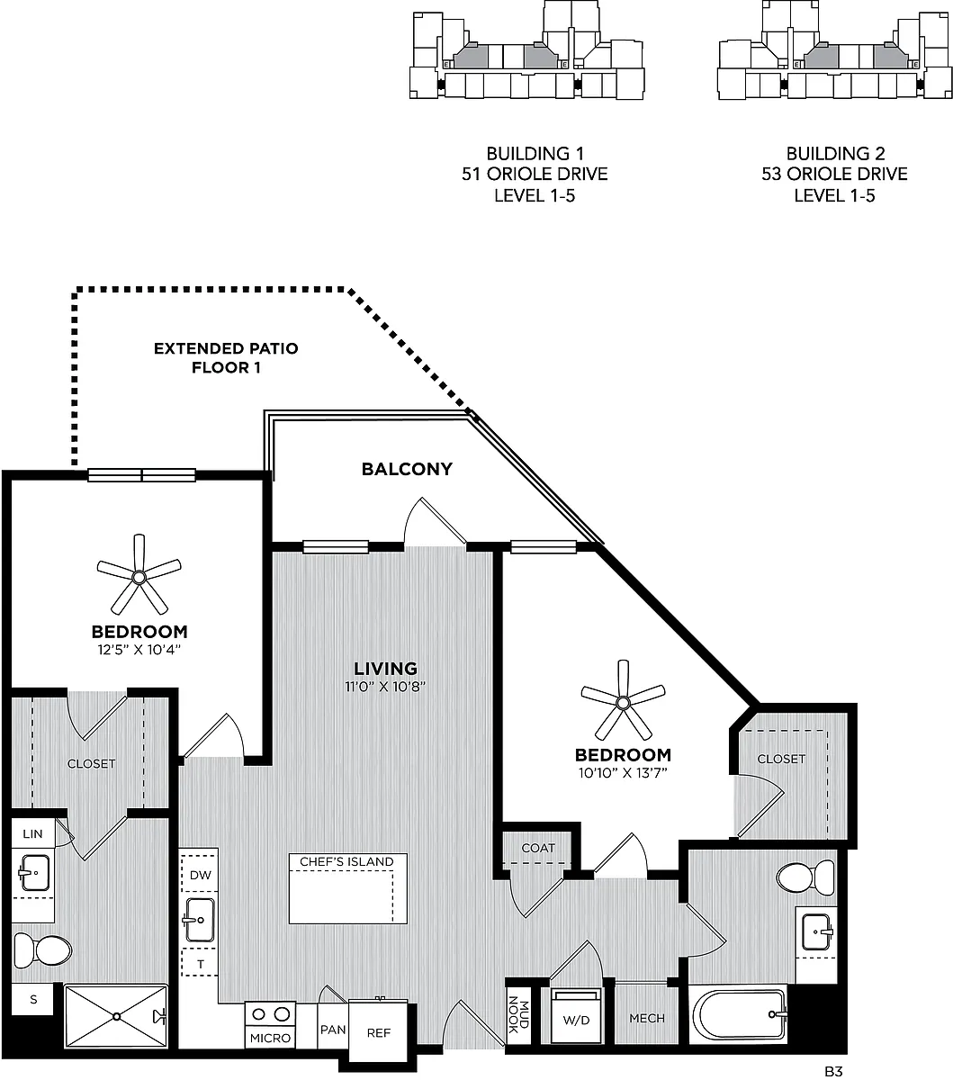 Floor plan Mill
