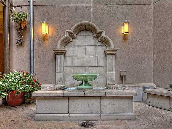 Courtyard fountain