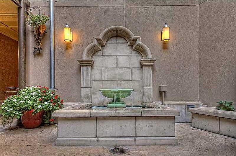 Courtyard fountain