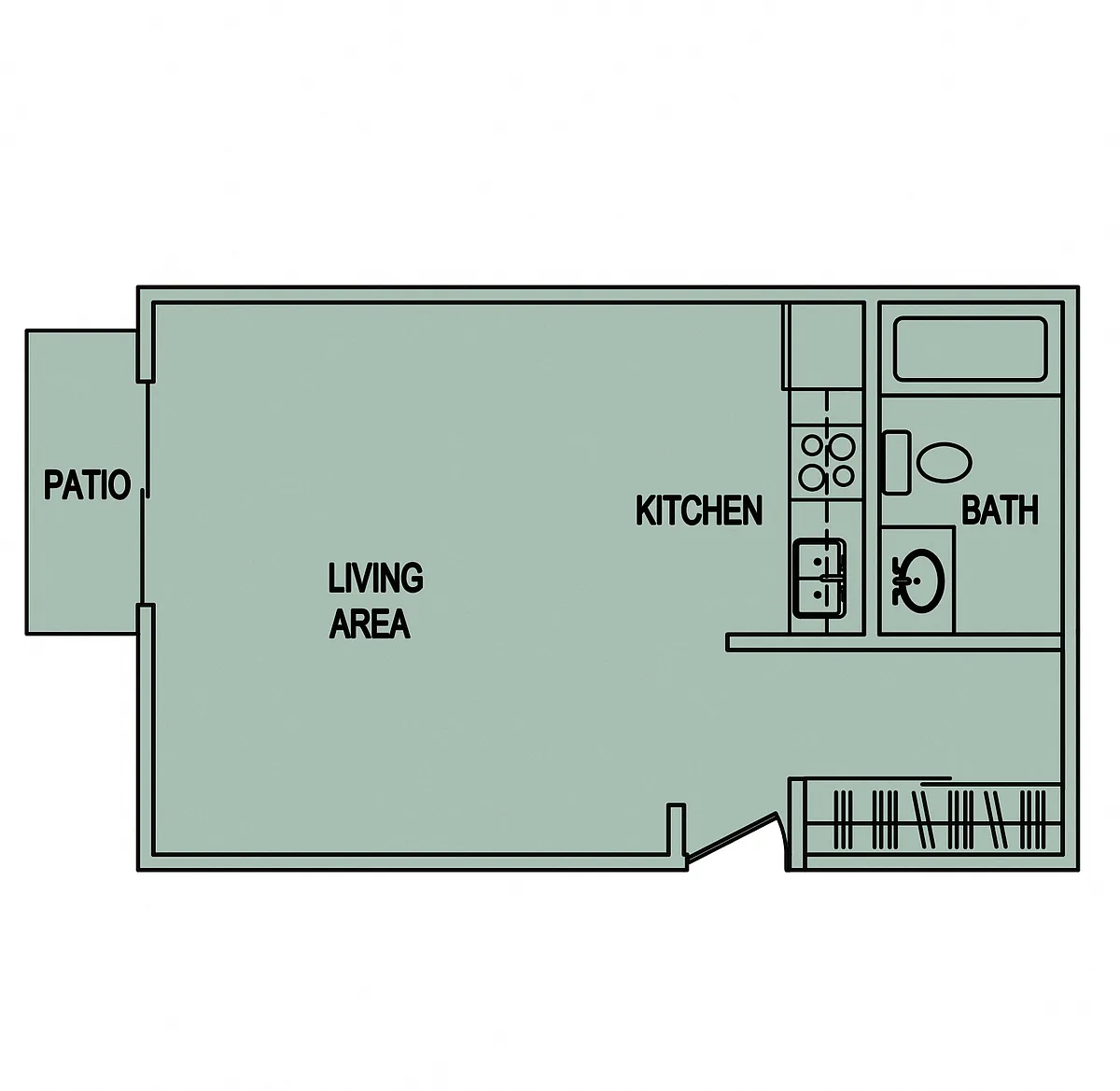 Floor plan Studio