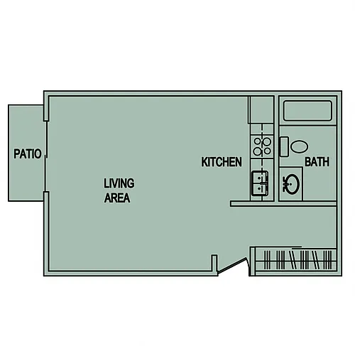 Floor plan Studio