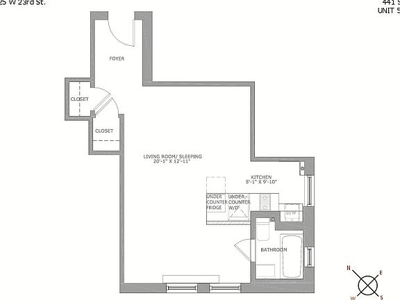 2nd image of 225 W 23rd St APT 5C