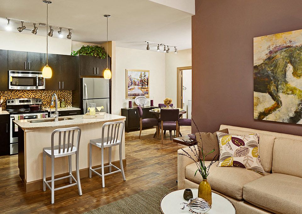 Model - Living, Dining, and Kitchen