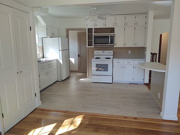View of kitchen from dining room