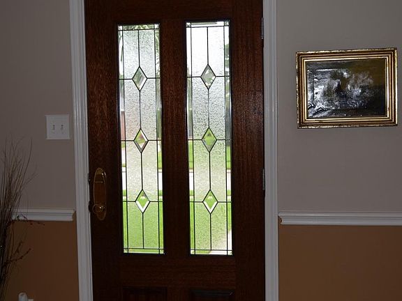 This upgraded Leaded glass front door to brighten up your foyer with the natural light.