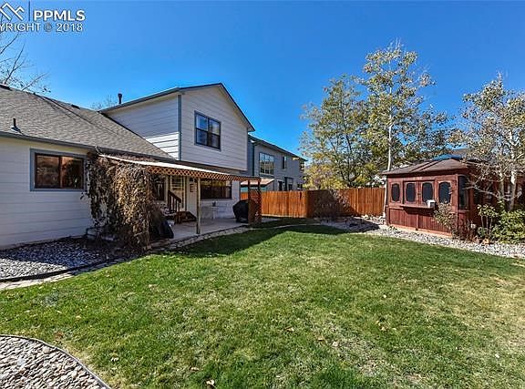 Beautifully landscaped fenced back yard.