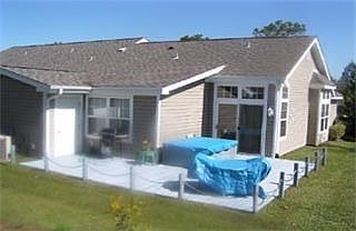 Viw of private back deck