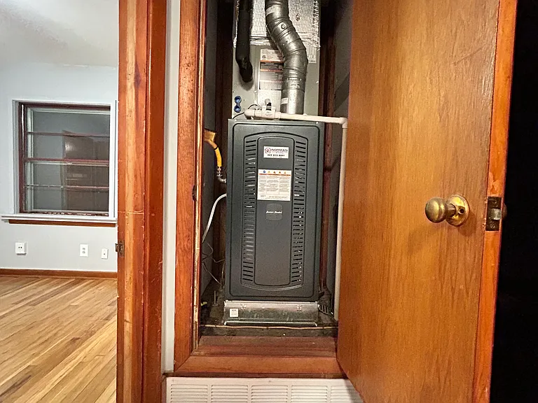 Updated central air at end of hallway.