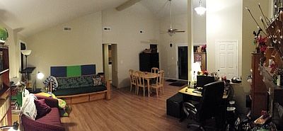 From living room into dining