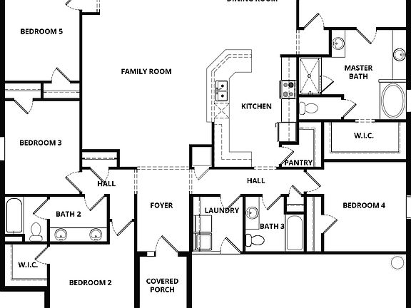 The Key West floor plan