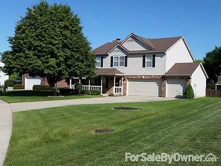 Large Front yard with huge driveway