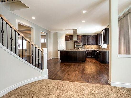 View of kitchen from family room