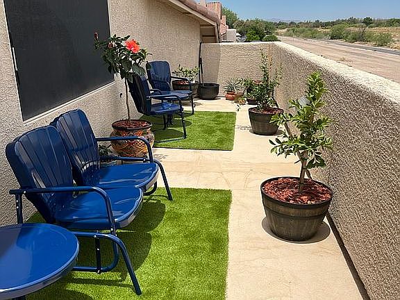 Upstairs patio