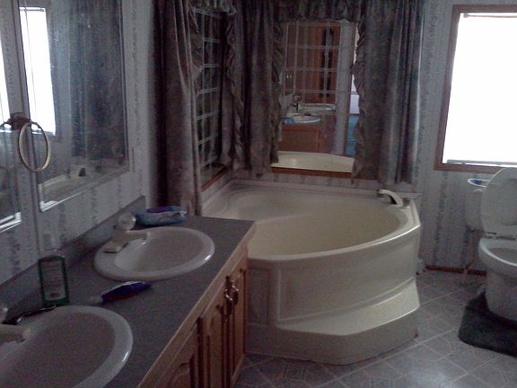 Garden tub - Shower not pictured.  This is the master bath.  