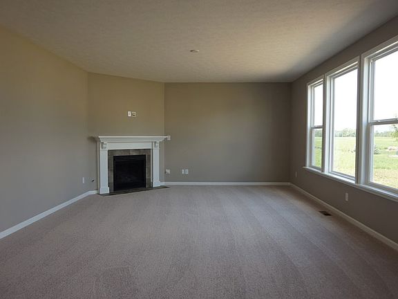 The Markham Family Room with fireplace