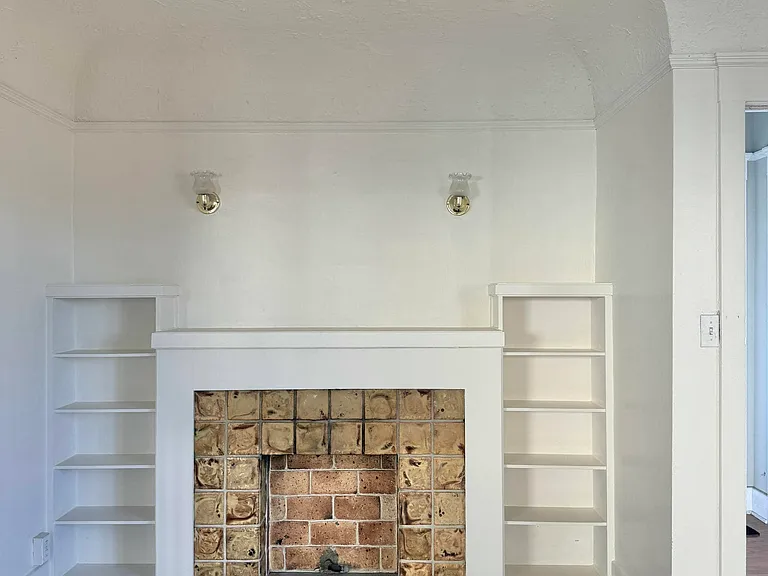 Living room fireplace