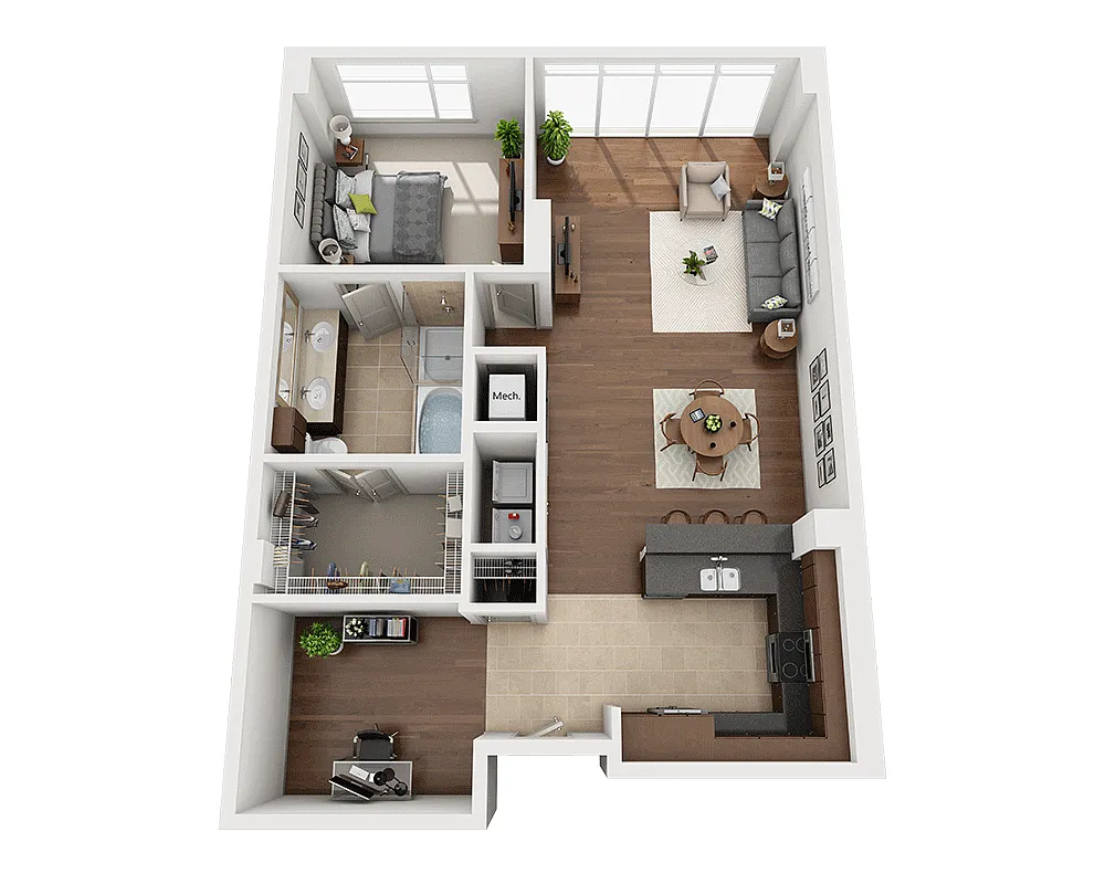 Floor plan Plan H (A1CD)