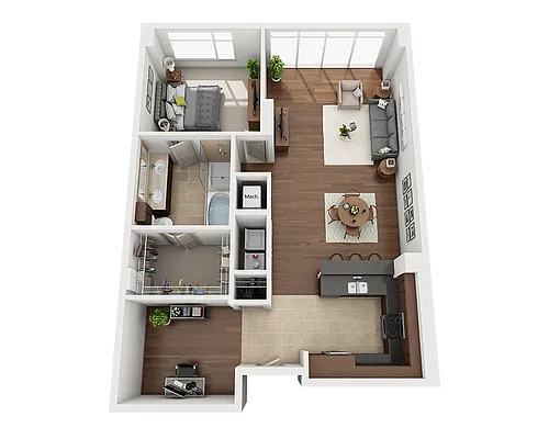 Floor plan Plan H (A1CD)