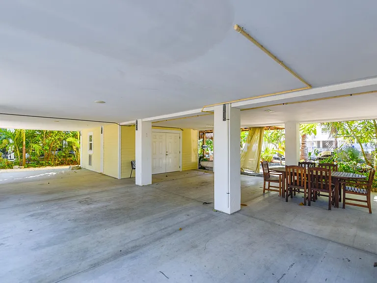 Outdoor dining area