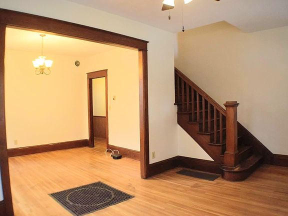 Living room and dining room