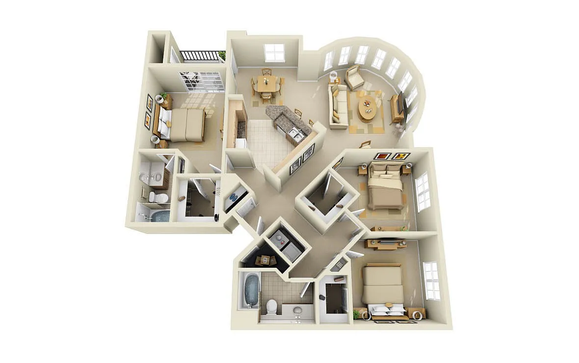 Floor plan 3x2A