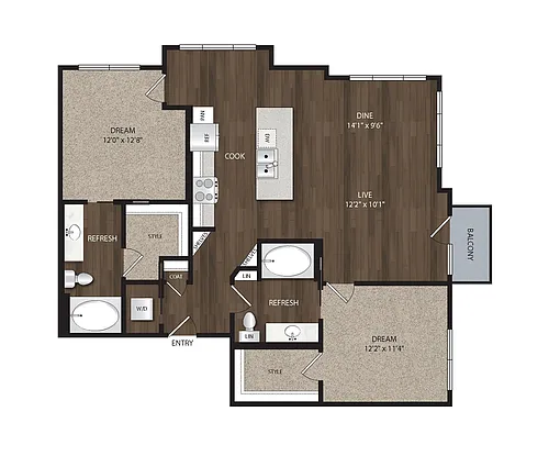Floor plan B43