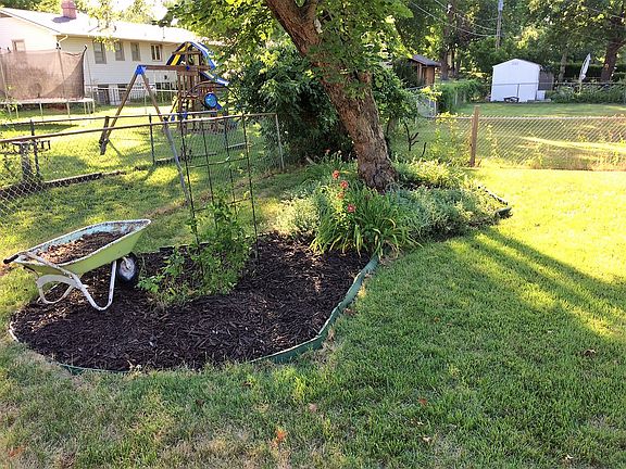 Nice fenced backyard