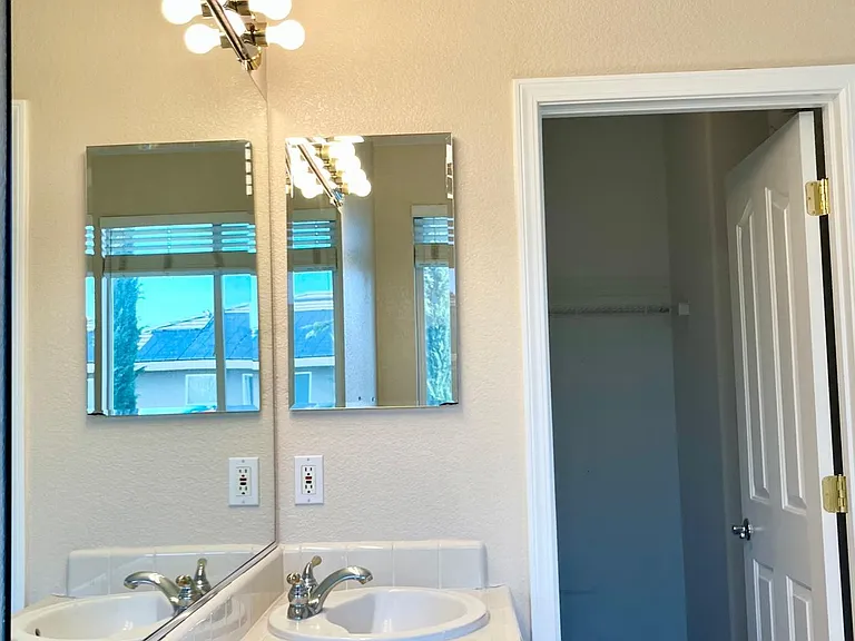 Master Bathroom Vanity and Walk-in Closet