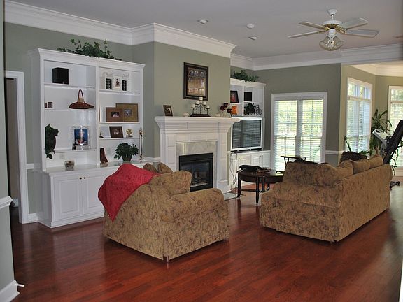 Living room with built in  