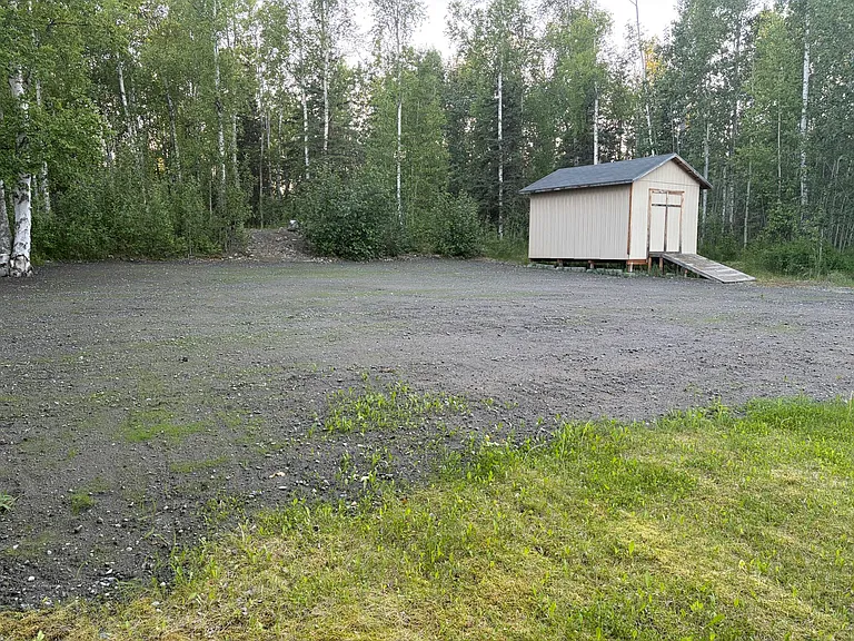 Back yard and storage shed
