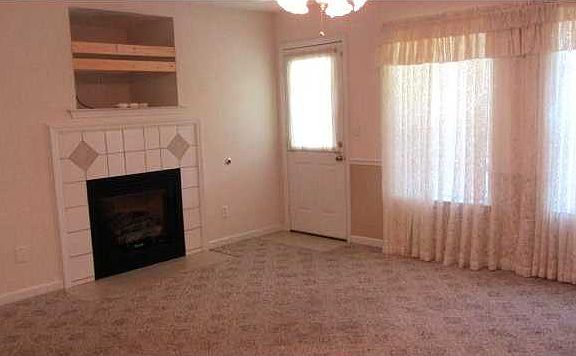 Living room with gas fireplace