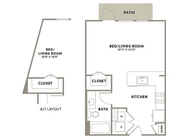 Floor plan S1 ESSENTIAL LIVING