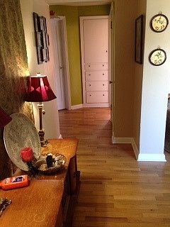 Built in linen closet