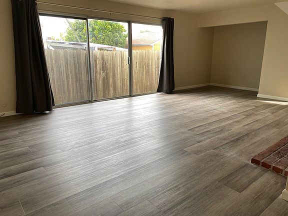 Large windows, light, to small outdoor patio space