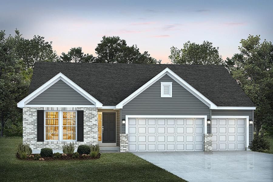 Elevation A with Brick