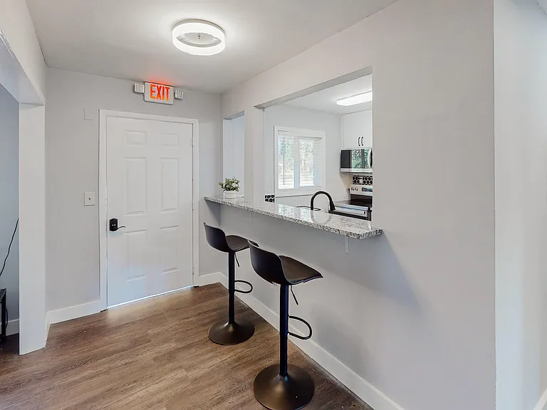 Cozy Eating Space Two Bar Stools