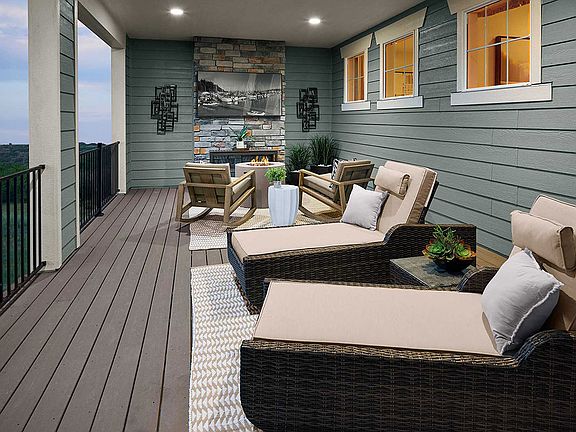 Example of Plan 4505 Primary Bedroom Deck