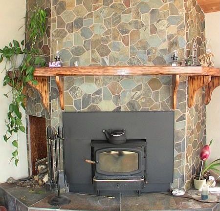 High efficiency wood insert