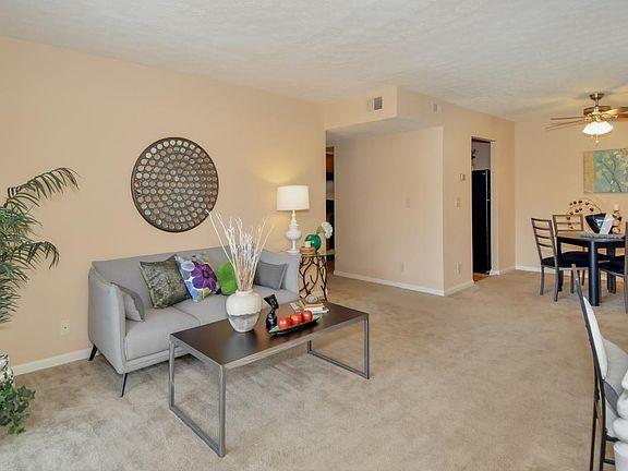 Spacious living rooms