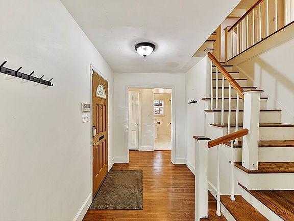 Entry looking tword main level bed room and full bath