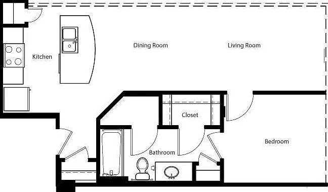 Gallery At Turtle Creek - AC - 1 Beds - 1 Baths - 632 Sq. ft.