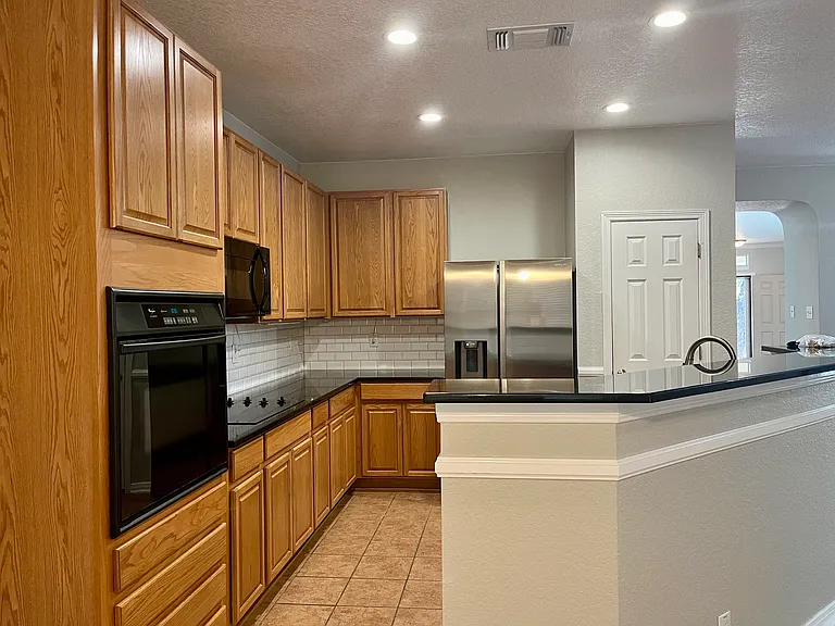 Kitchen with island