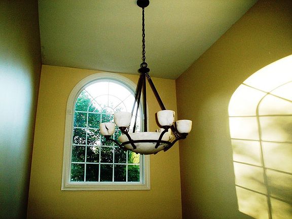 Two story foyer chandelier