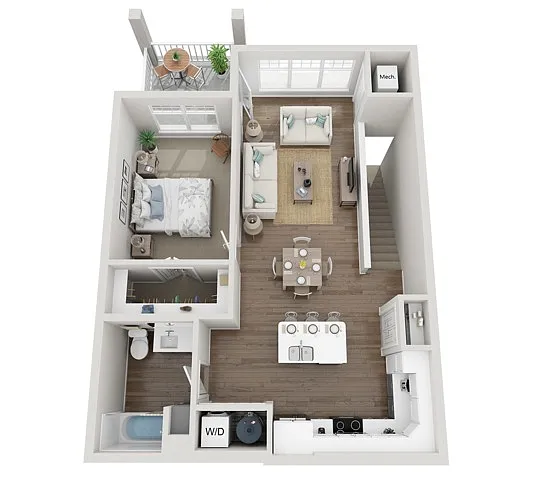 Floor plan 1E