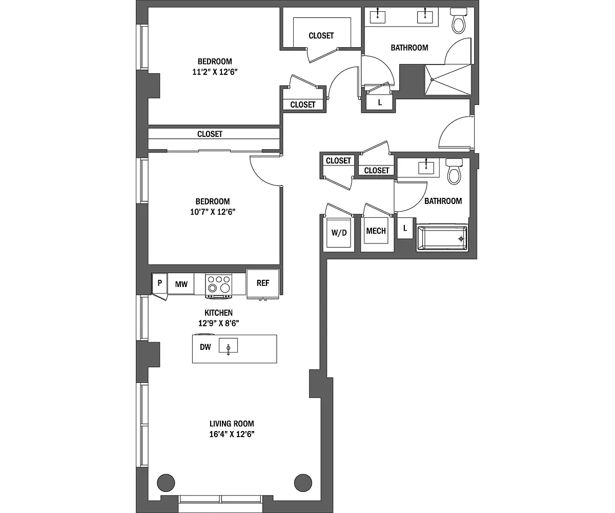 Floor plan The Caroline I - IV