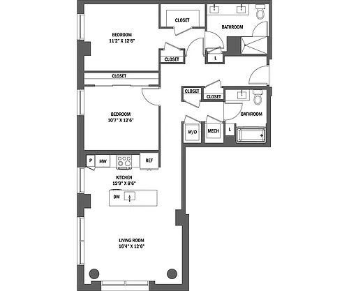 Floor plan The Caroline I - IV